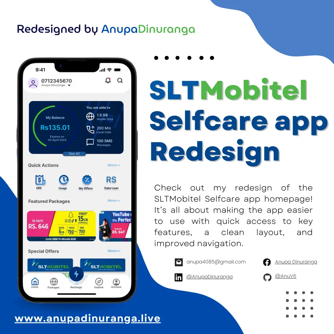 SLTMobitel App Redesign