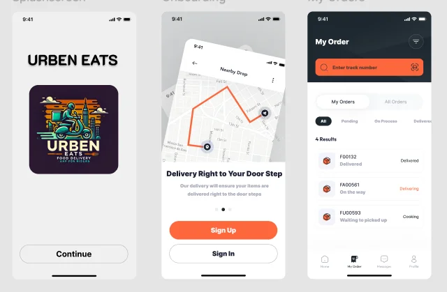 UrbenEats UI Design